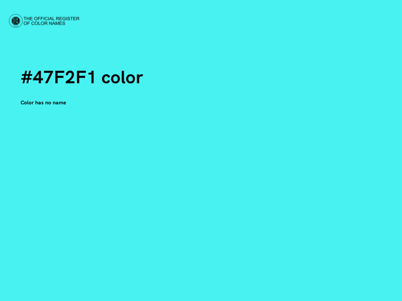 #47F2F1 color image