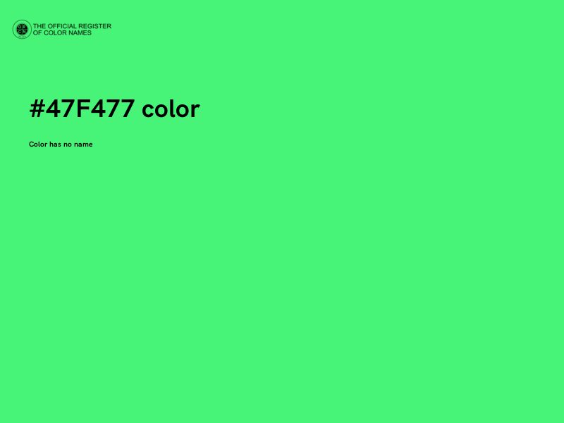 #47F477 color image