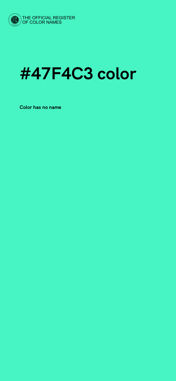 #47F4C3 color image