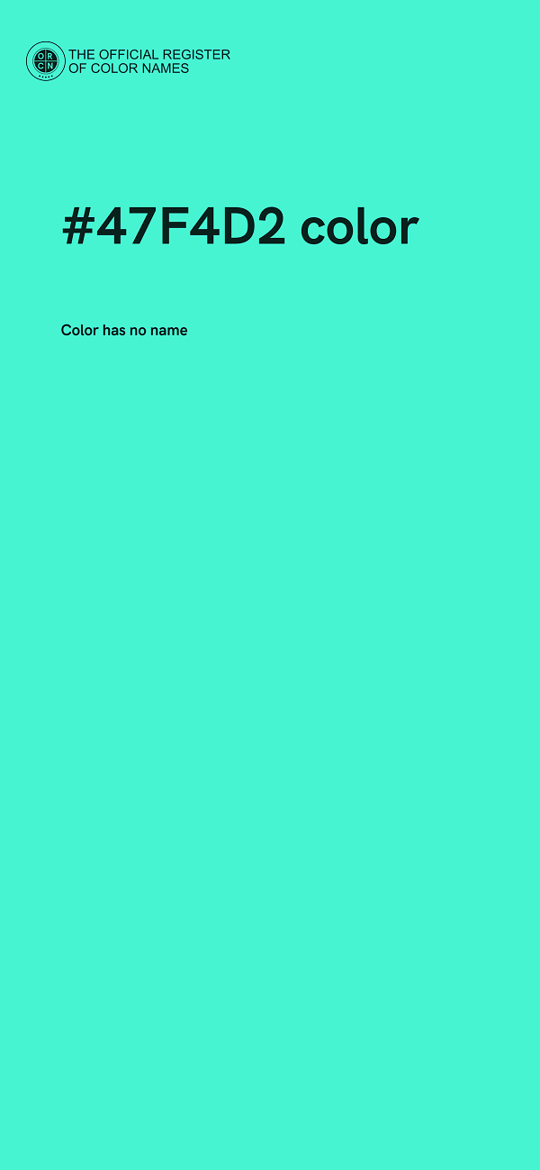 #47F4D2 color image