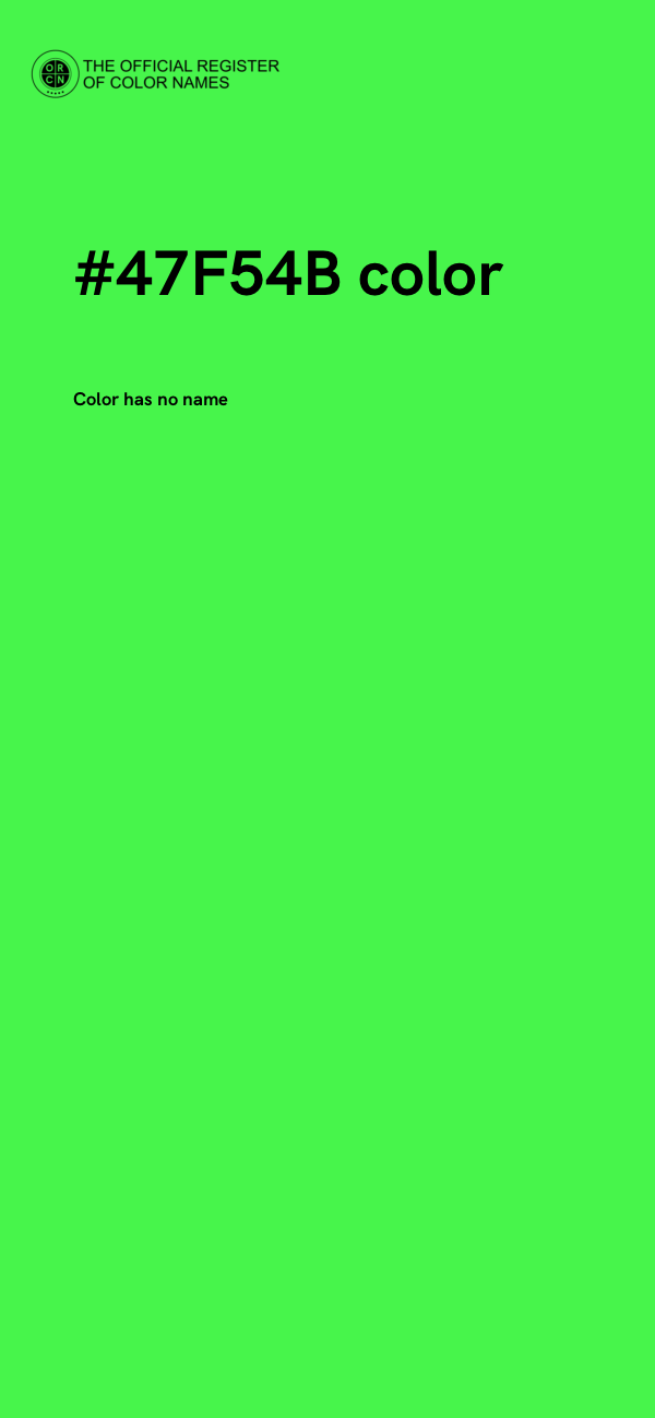 #47F54B color image