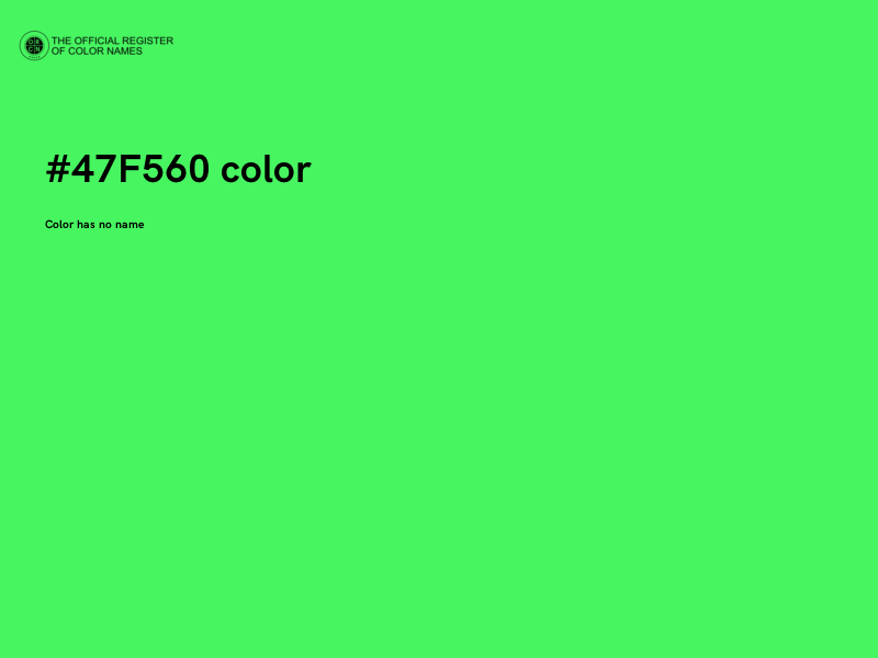 #47F560 color image