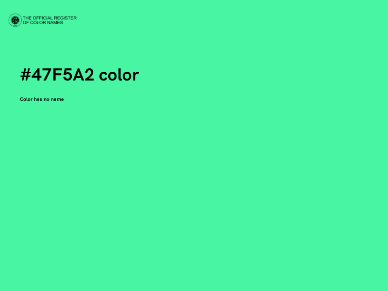 #47F5A2 color image