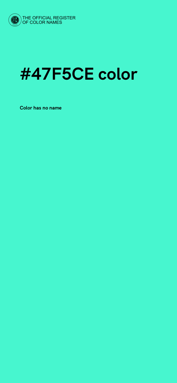 #47F5CE color image
