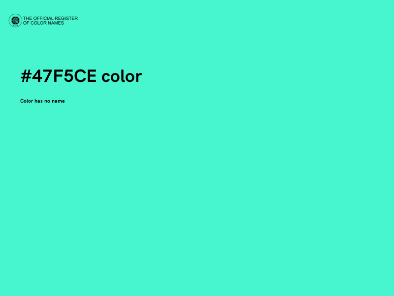 #47F5CE color image