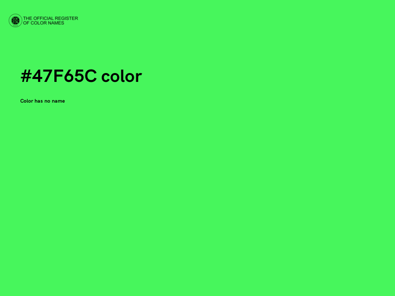 #47F65C color image