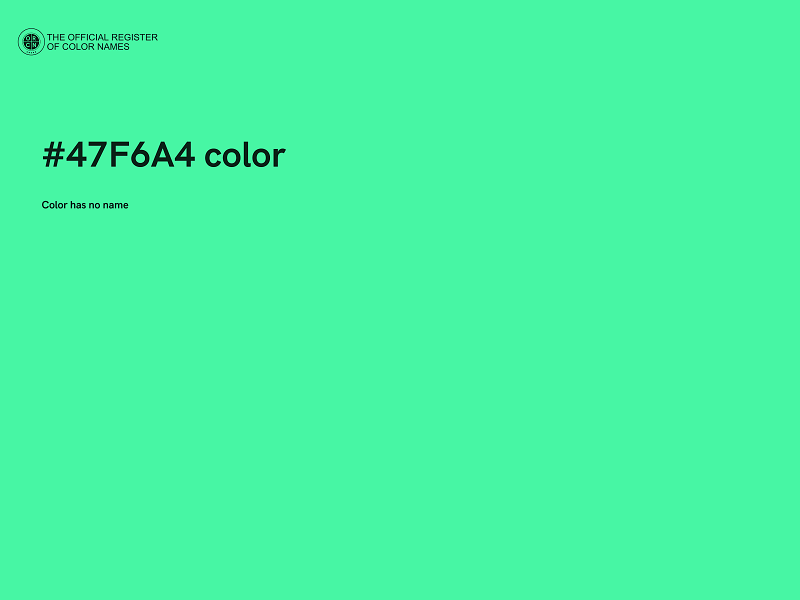 #47F6A4 color image