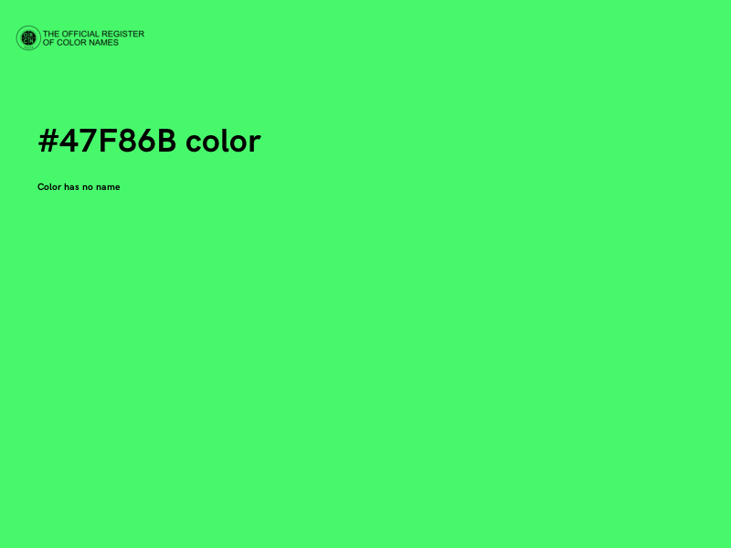 #47F86B color image