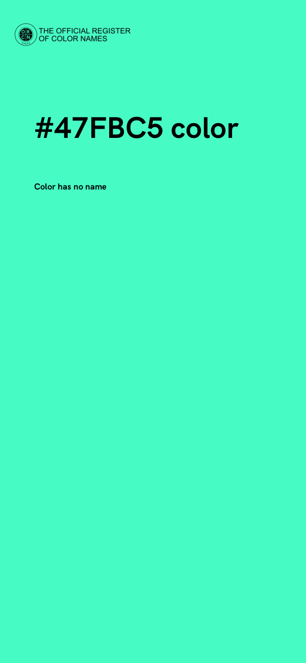 #47FBC5 color image