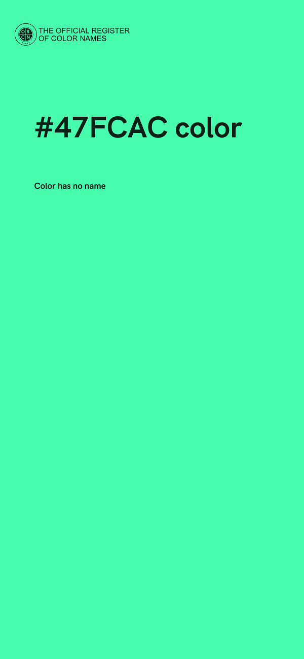 #47FCAC color image