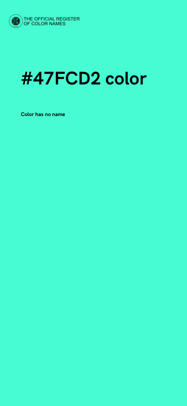 #47FCD2 color image