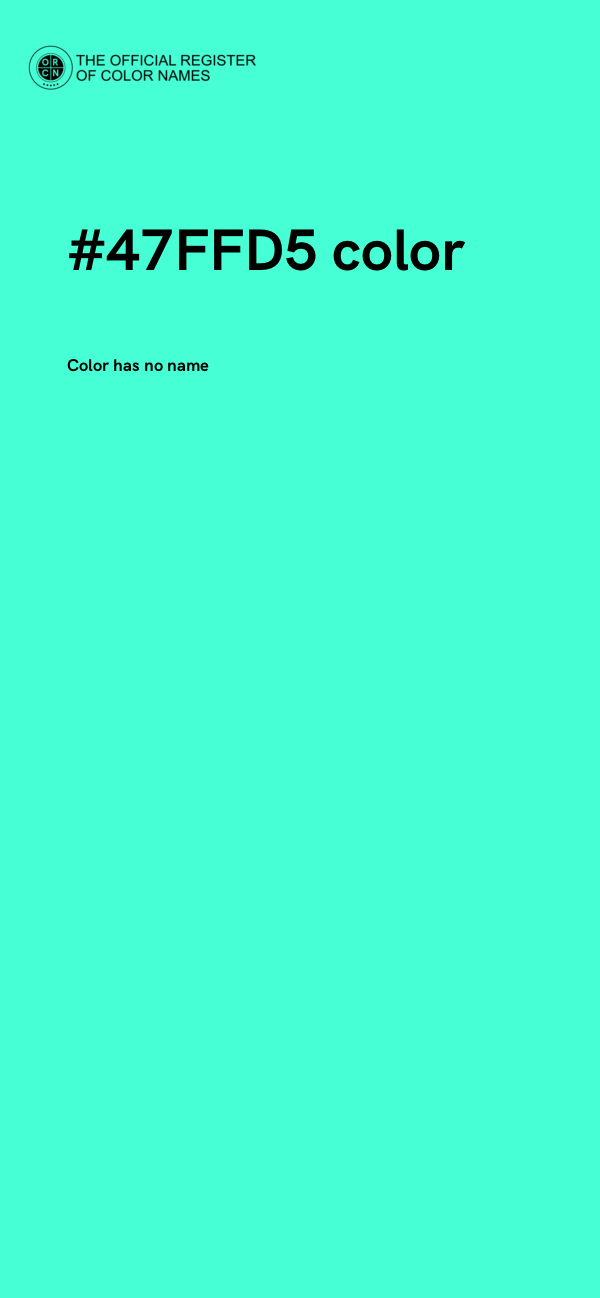 #47FFD5 color image