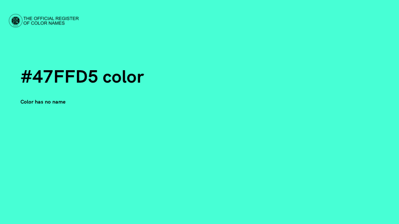 #47FFD5 color image