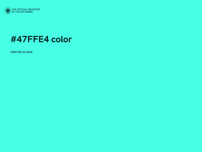 #47FFE4 color image