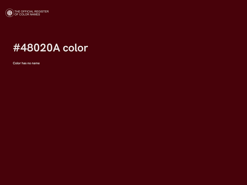 #48020A color image