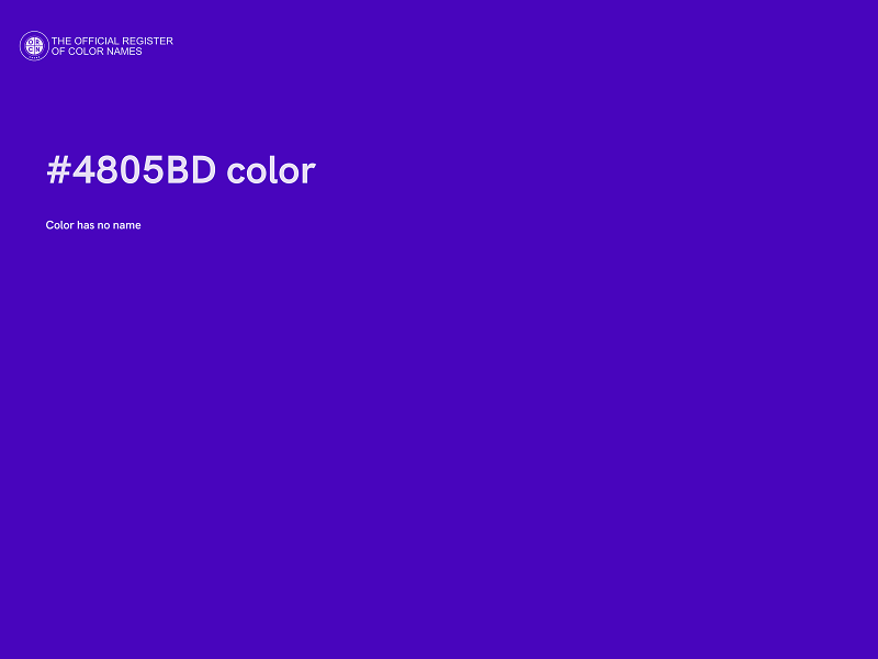 #4805BD color image