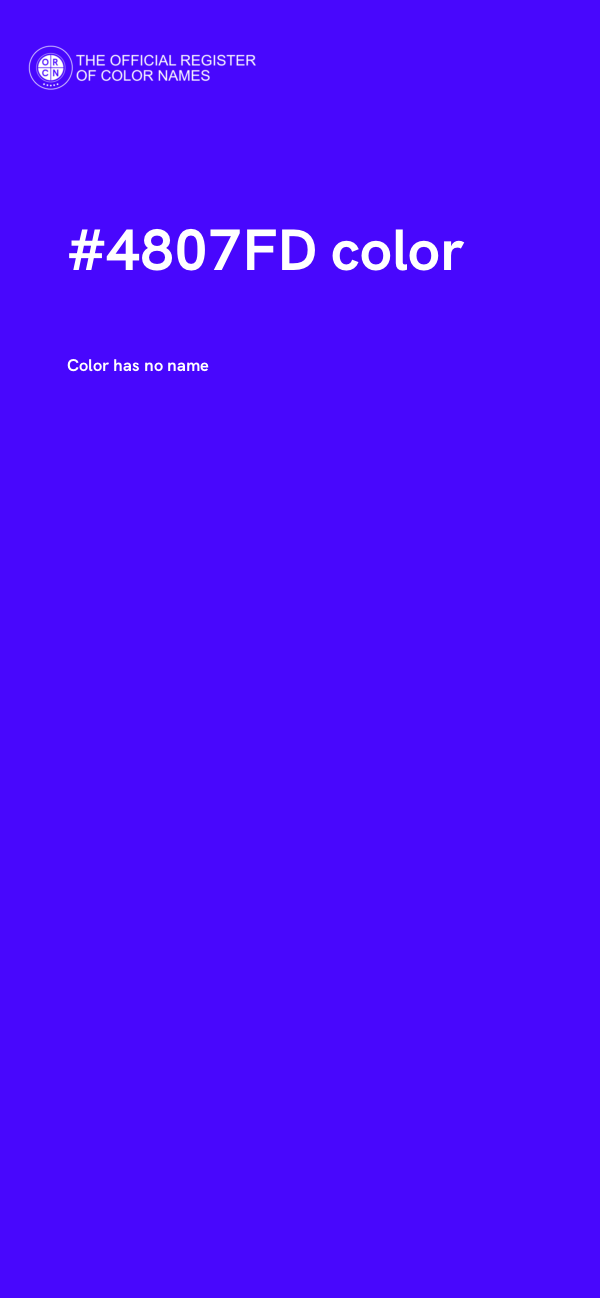 #4807FD color image