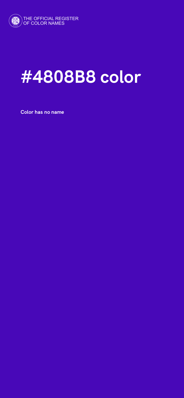 #4808B8 color image