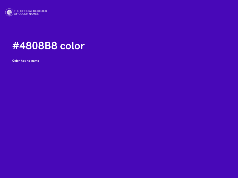 #4808B8 color image