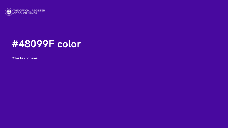 #48099F color image