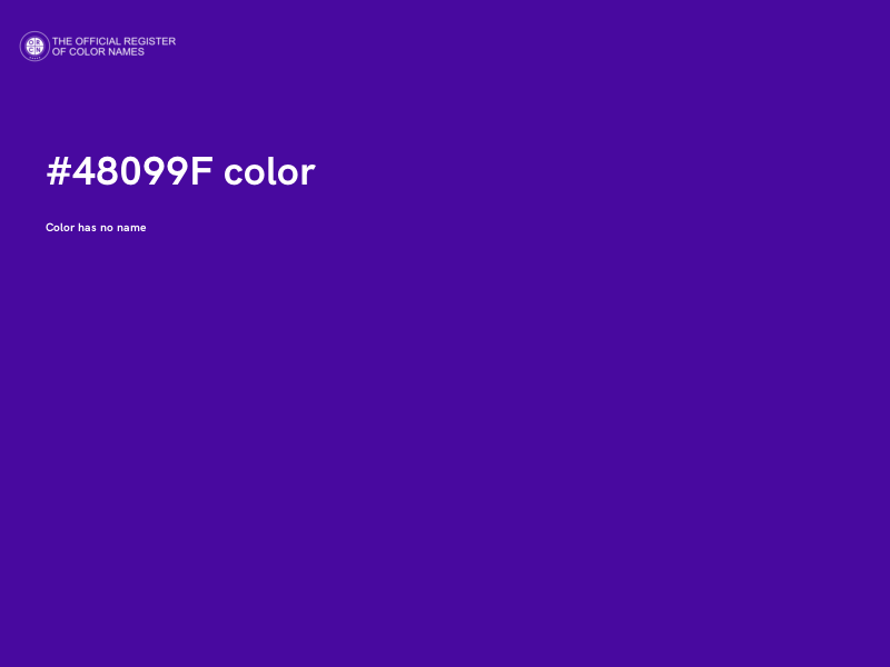 #48099F color image