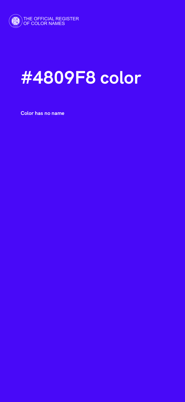#4809F8 color image