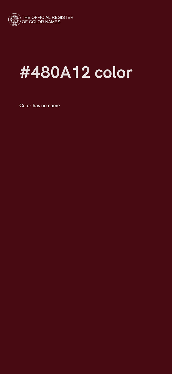 #480A12 color image