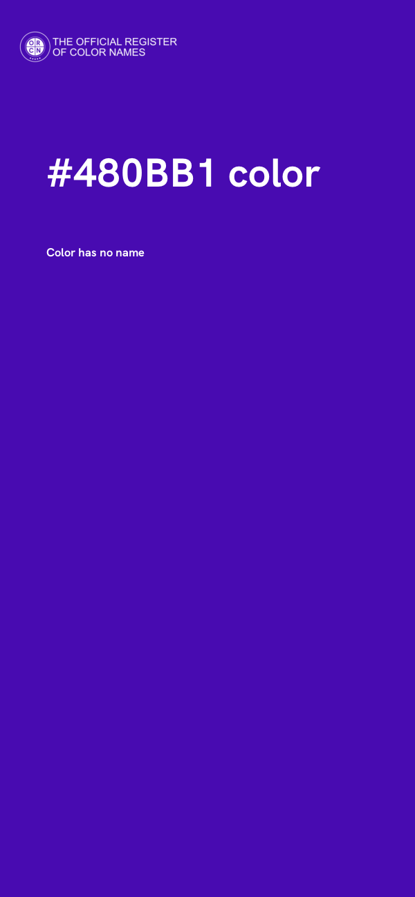 #480BB1 color image