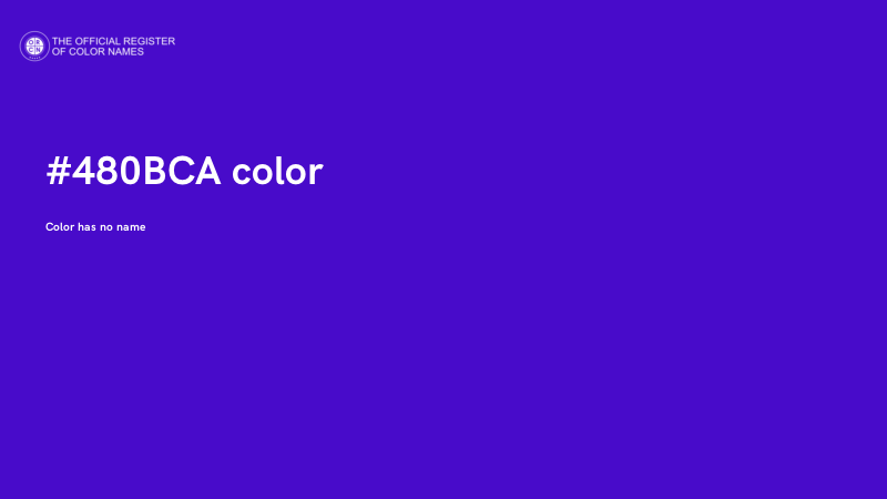 #480BCA color image