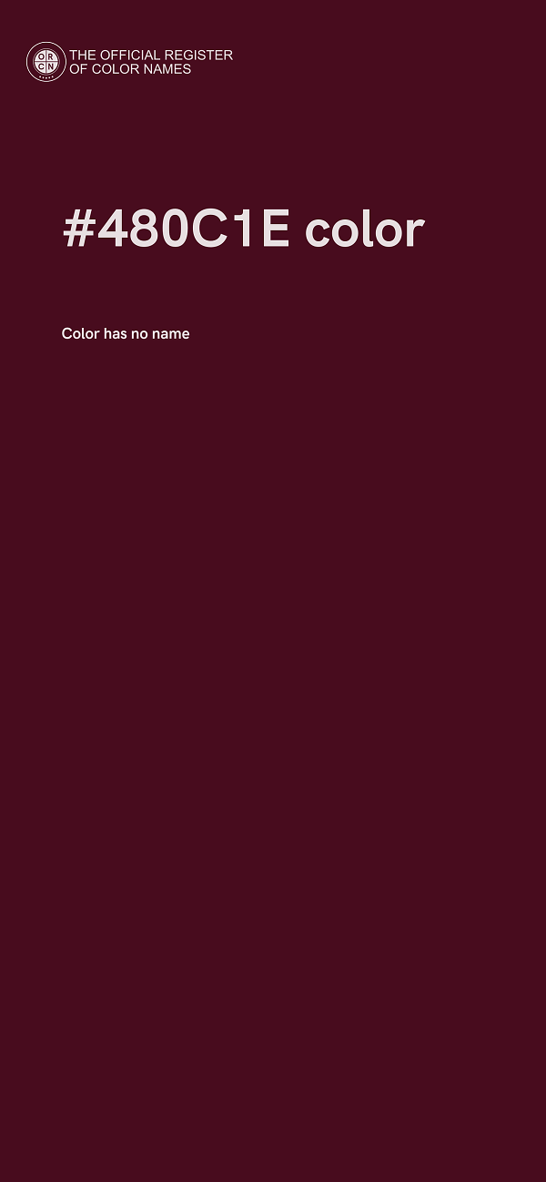 #480C1E color image