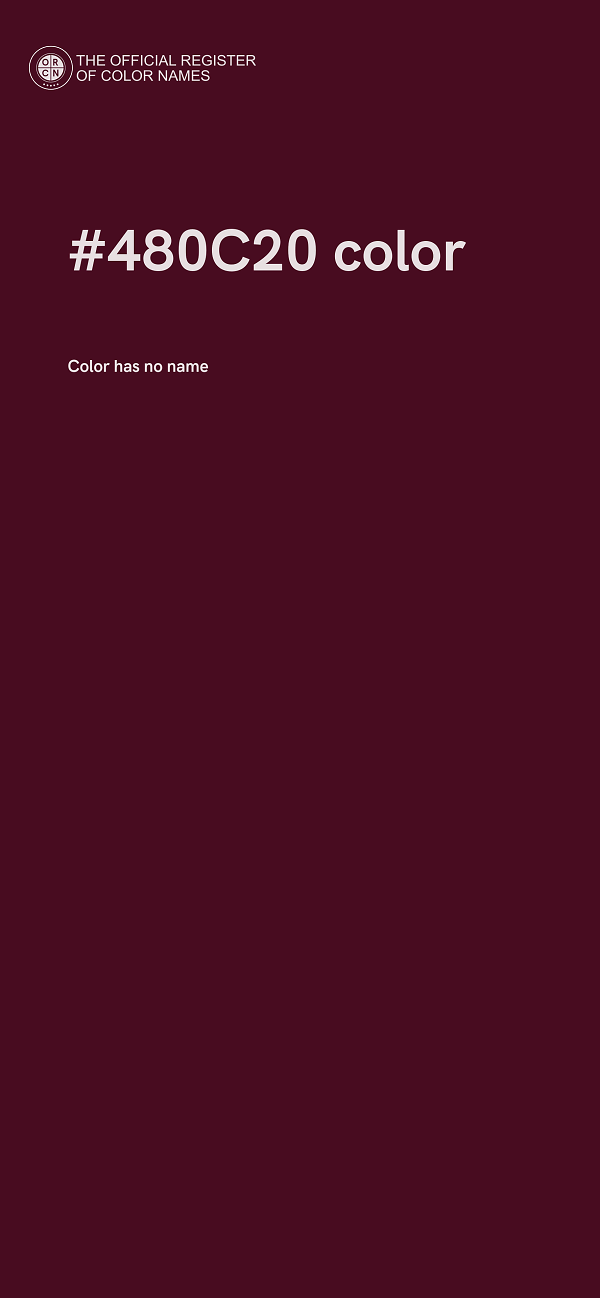 #480C20 color image