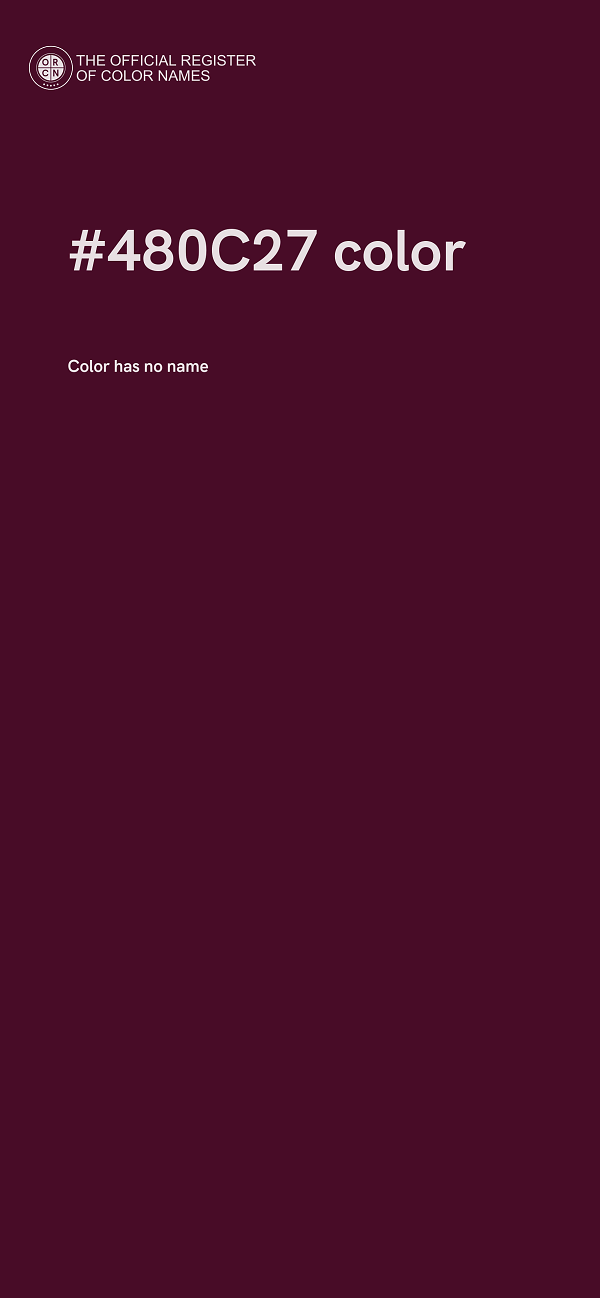 #480C27 color image