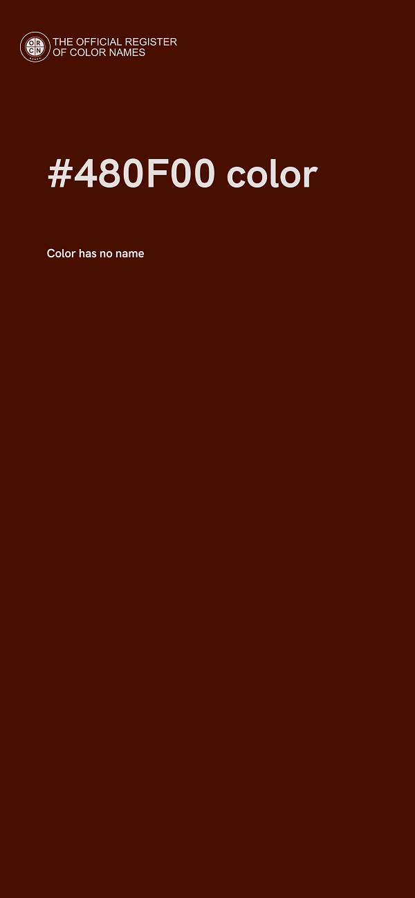 #480F00 color image