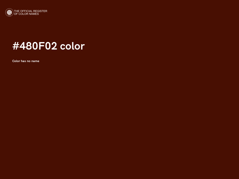 #480F02 color image