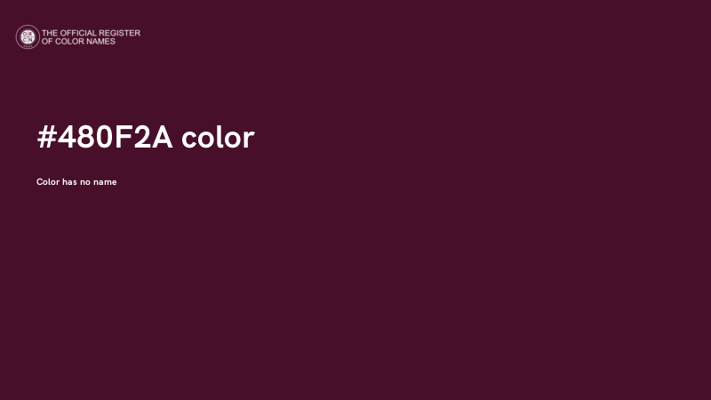 #480F2A color image