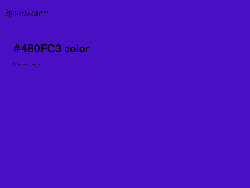 #480FC3 color image