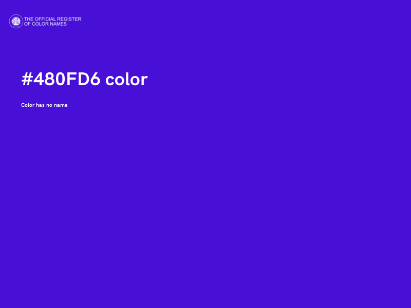 #480FD6 color image
