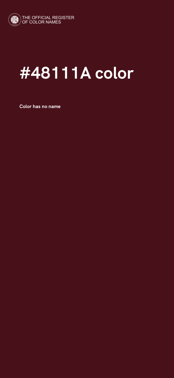 #48111A color image