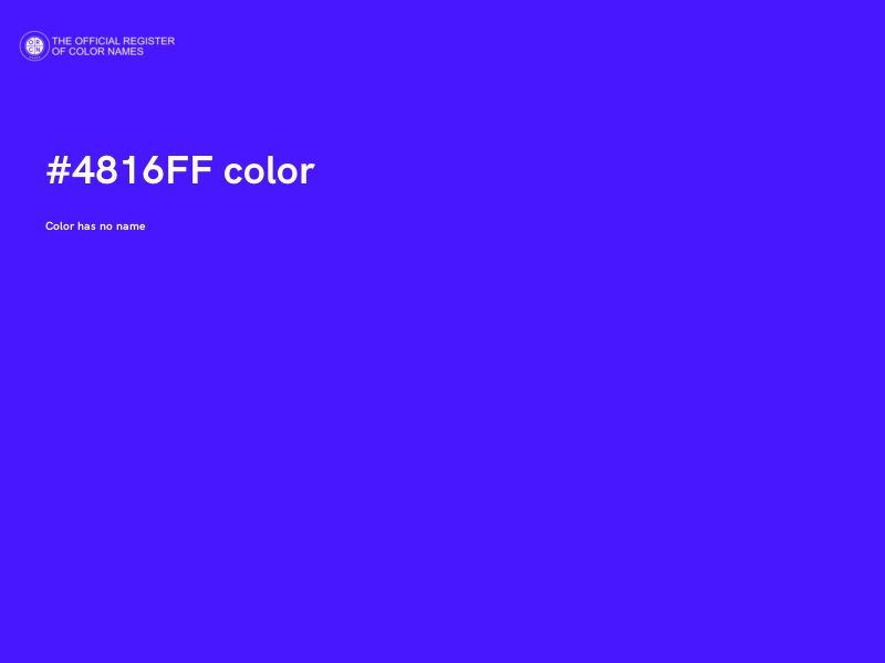#4816FF color image
