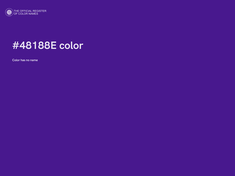 #48188E color image