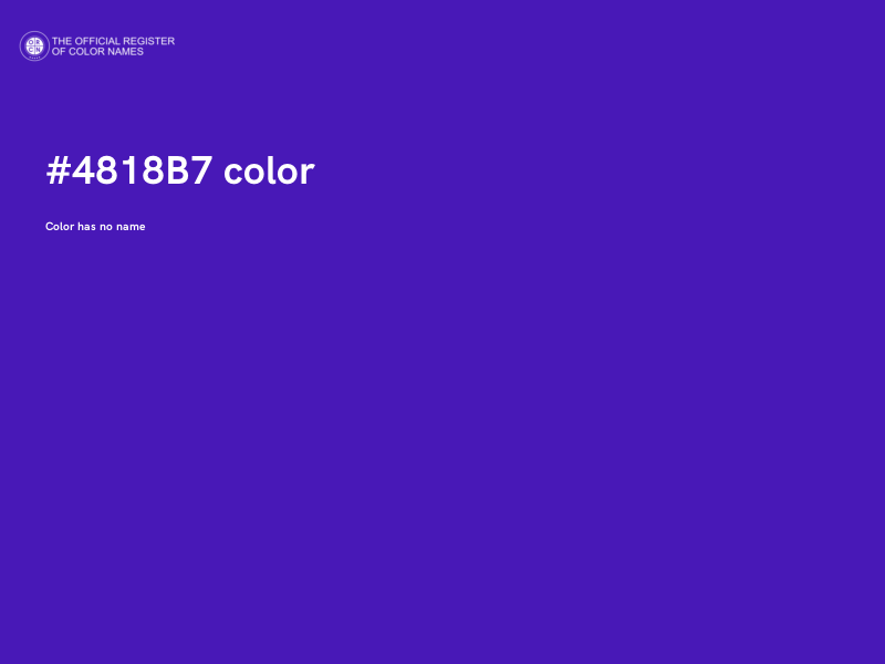 #4818B7 color image