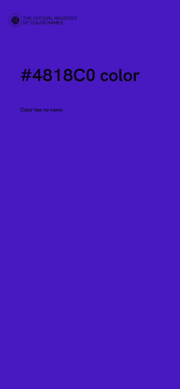 #4818C0 color image