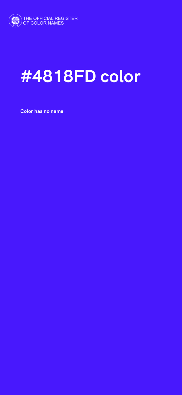 #4818FD color image