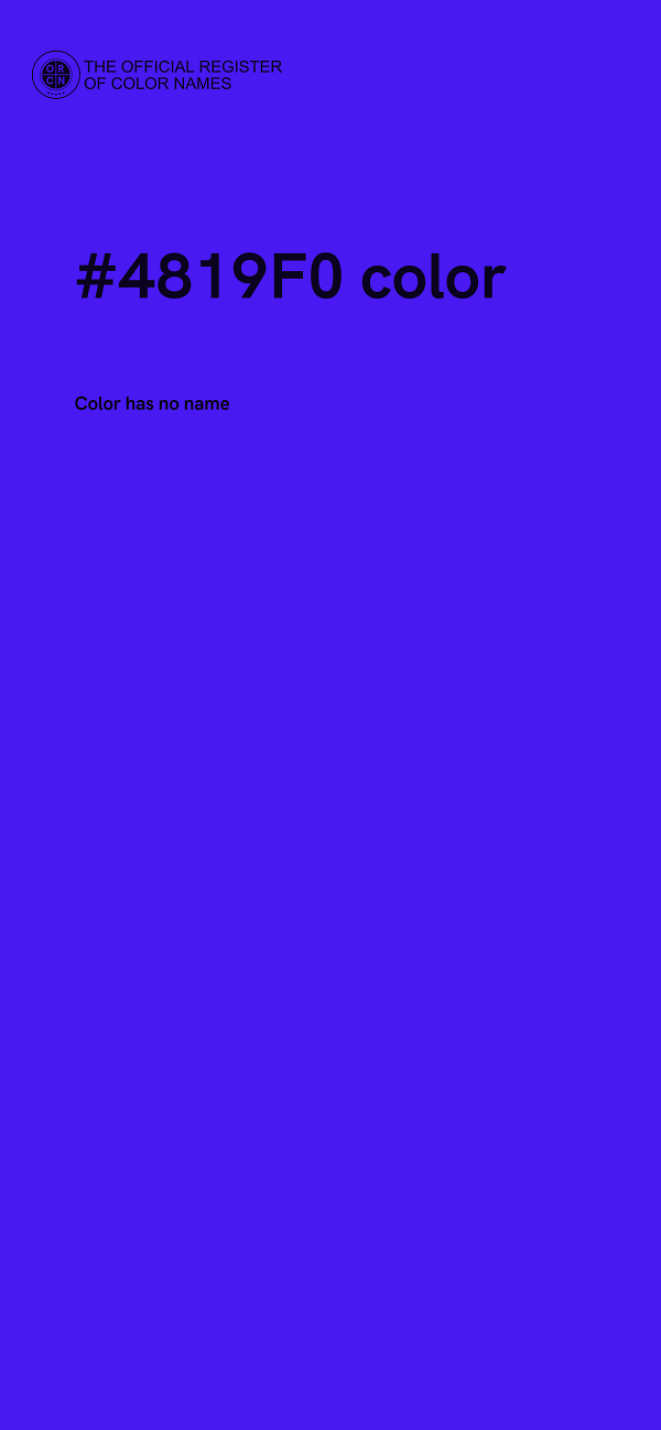 #4819F0 color image