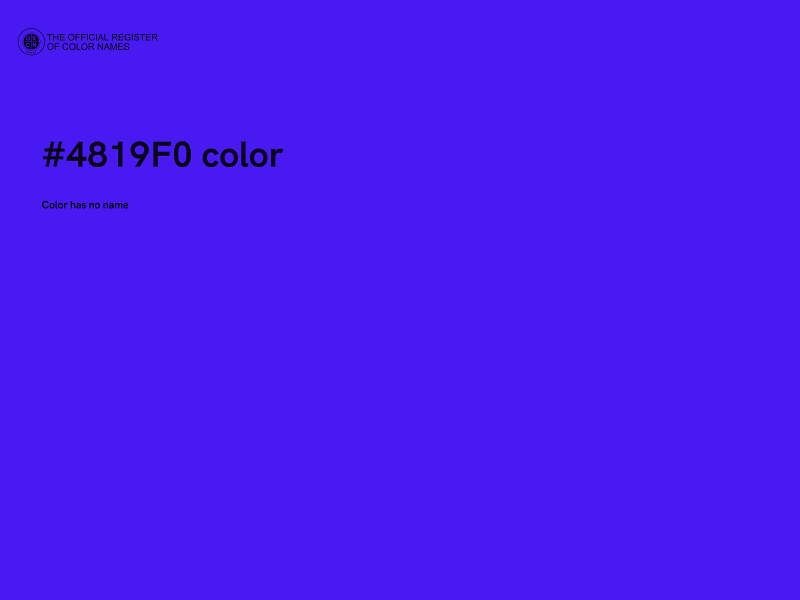 #4819F0 color image