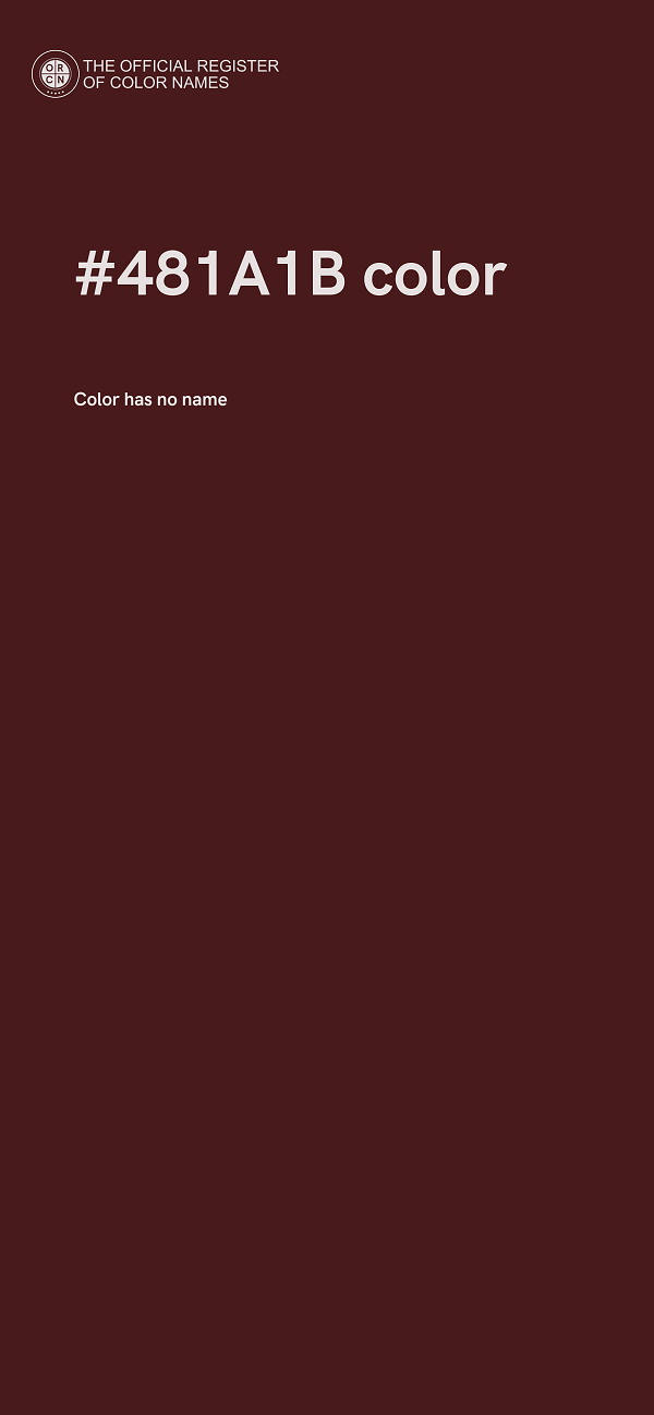 #481A1B color image