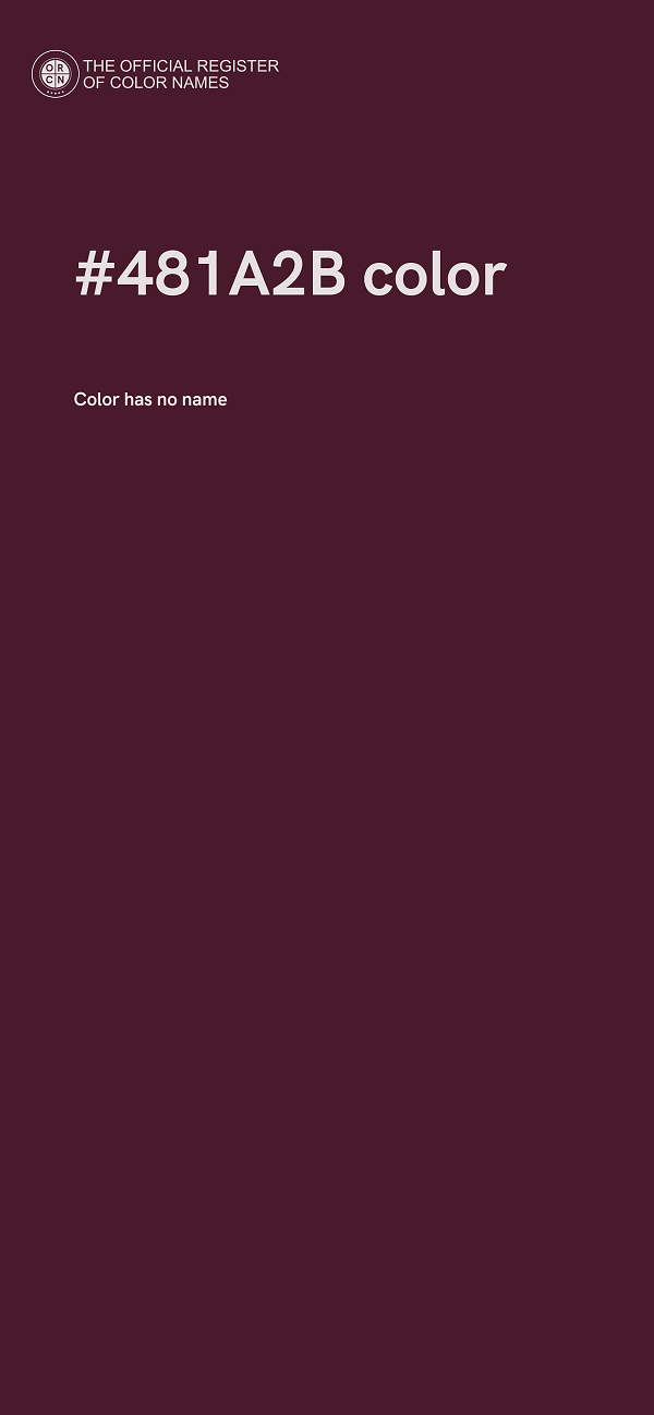 #481A2B color image