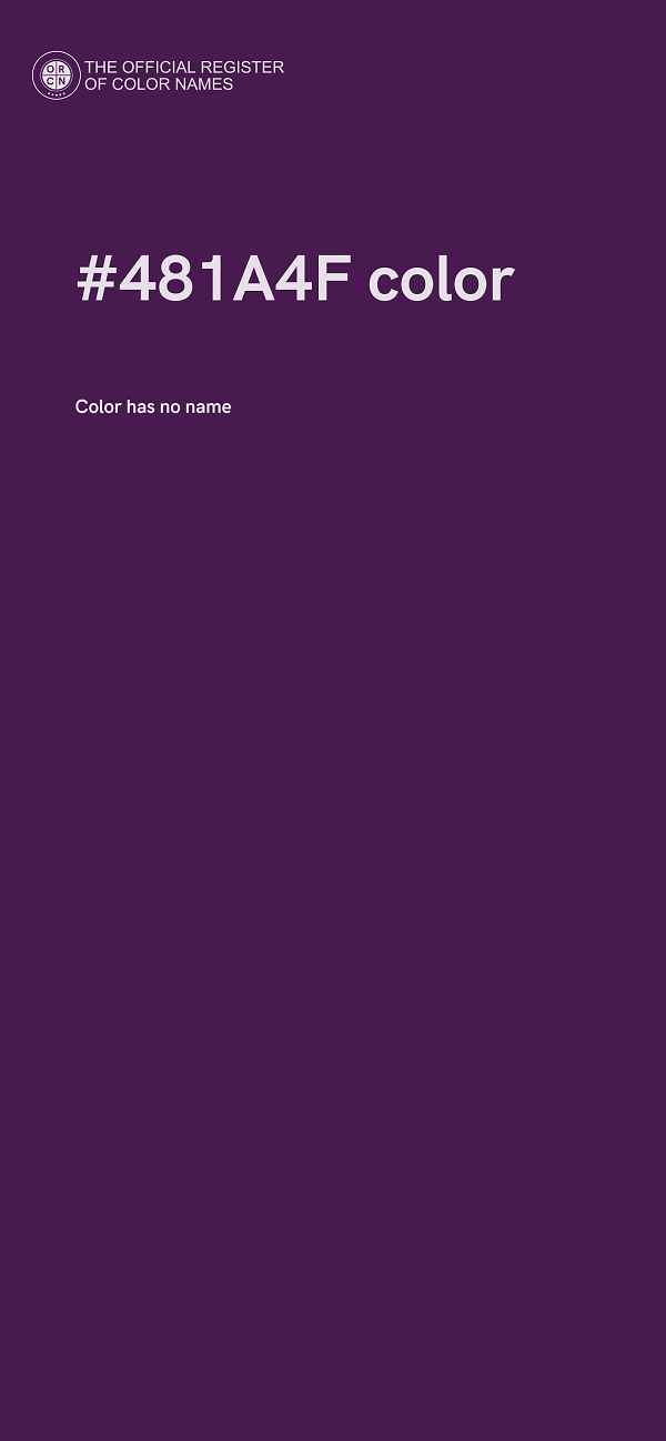 #481A4F color image