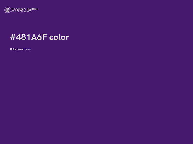 #481A6F color image
