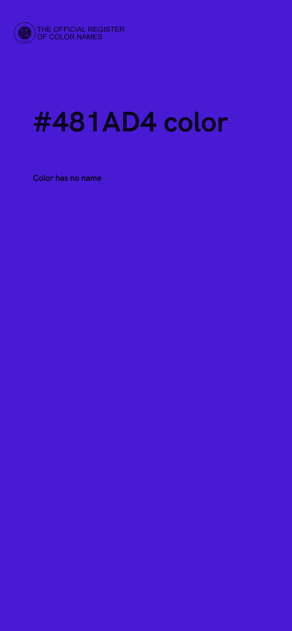 #481AD4 color image